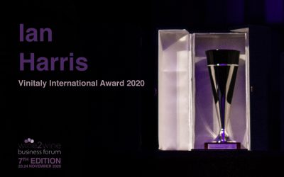 Ian Harris, CEO of the Wine & Spirit Education Trust receives prestigious Vinitaly International Award during wine2wine Business Forum